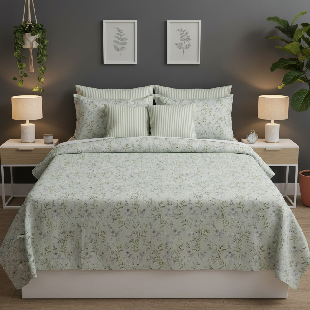 IV855 Cotton Duvet Cover Set - Without Filling