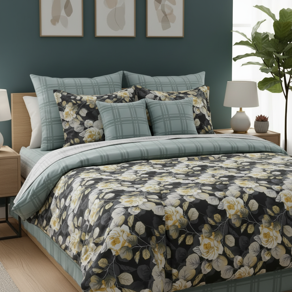 IV820 Cotton Duvet Cover Set - Without Filling