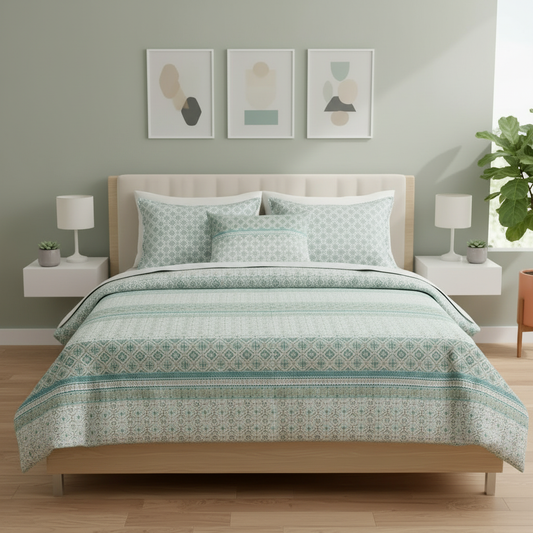 IV836 Cotton Comforter Set - Light Filling