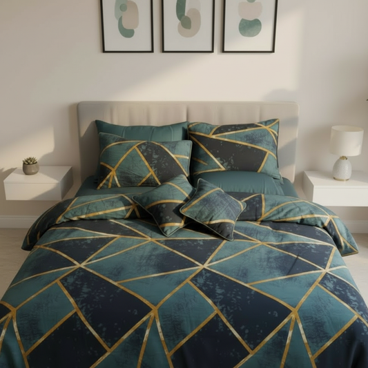 IV763 Luxury Cotton Satin Duvet Cover Set - Without Filling