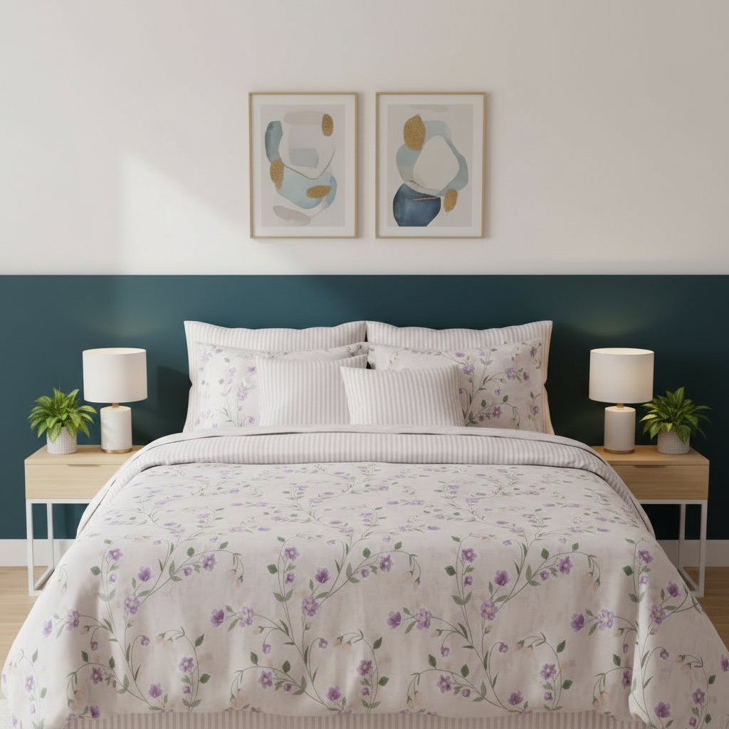 IV778 Cotton Comforter Set - Light Filling