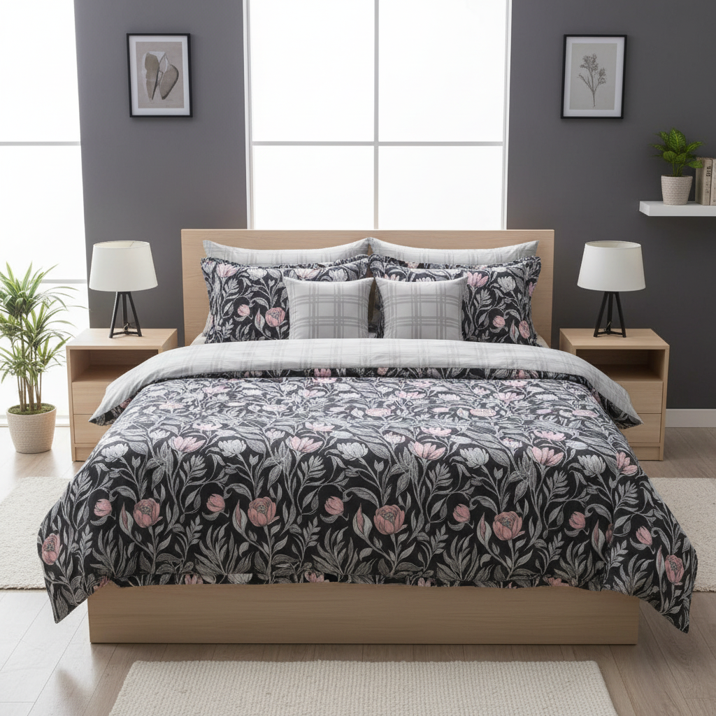 IV825 Cotton Duvet Cover Set - Without Filling