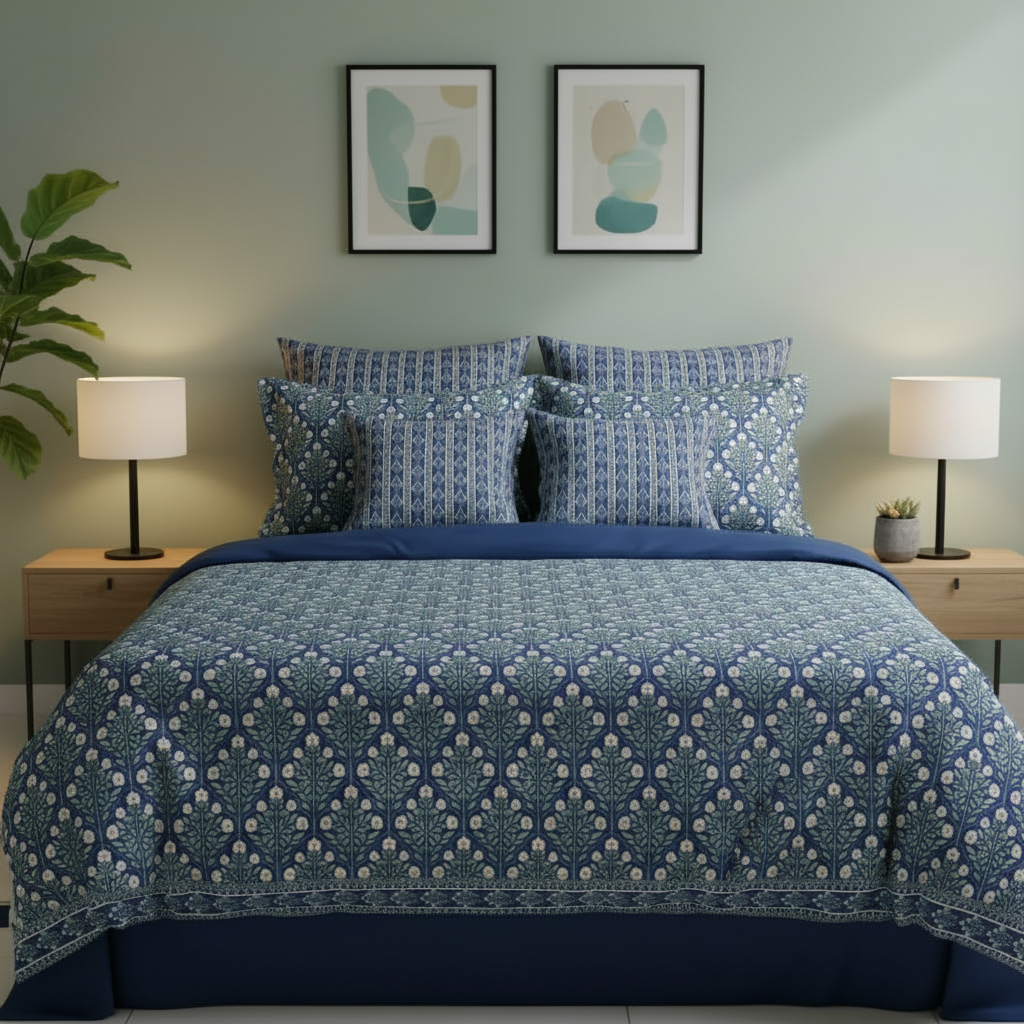 IV831 Cotton Comforter Set - Light Filling