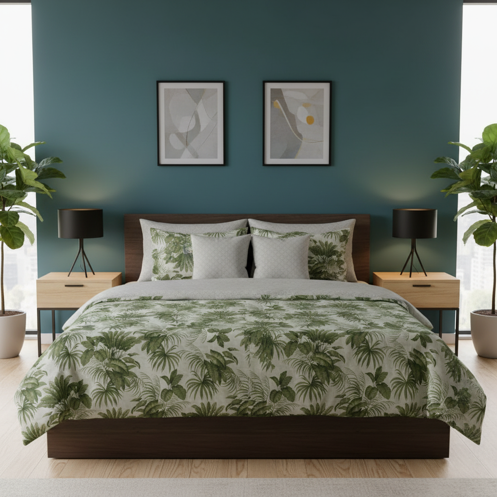 IV854 Cotton Duvet Cover Set - Without Filling