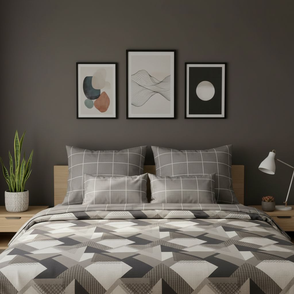 IV833 Cotton Comforter Set - Light Filling