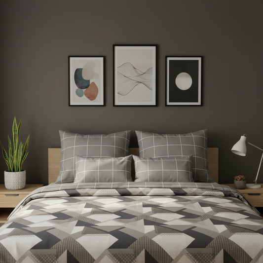 IV833 Cotton Duvet Cover Set - Without Filling