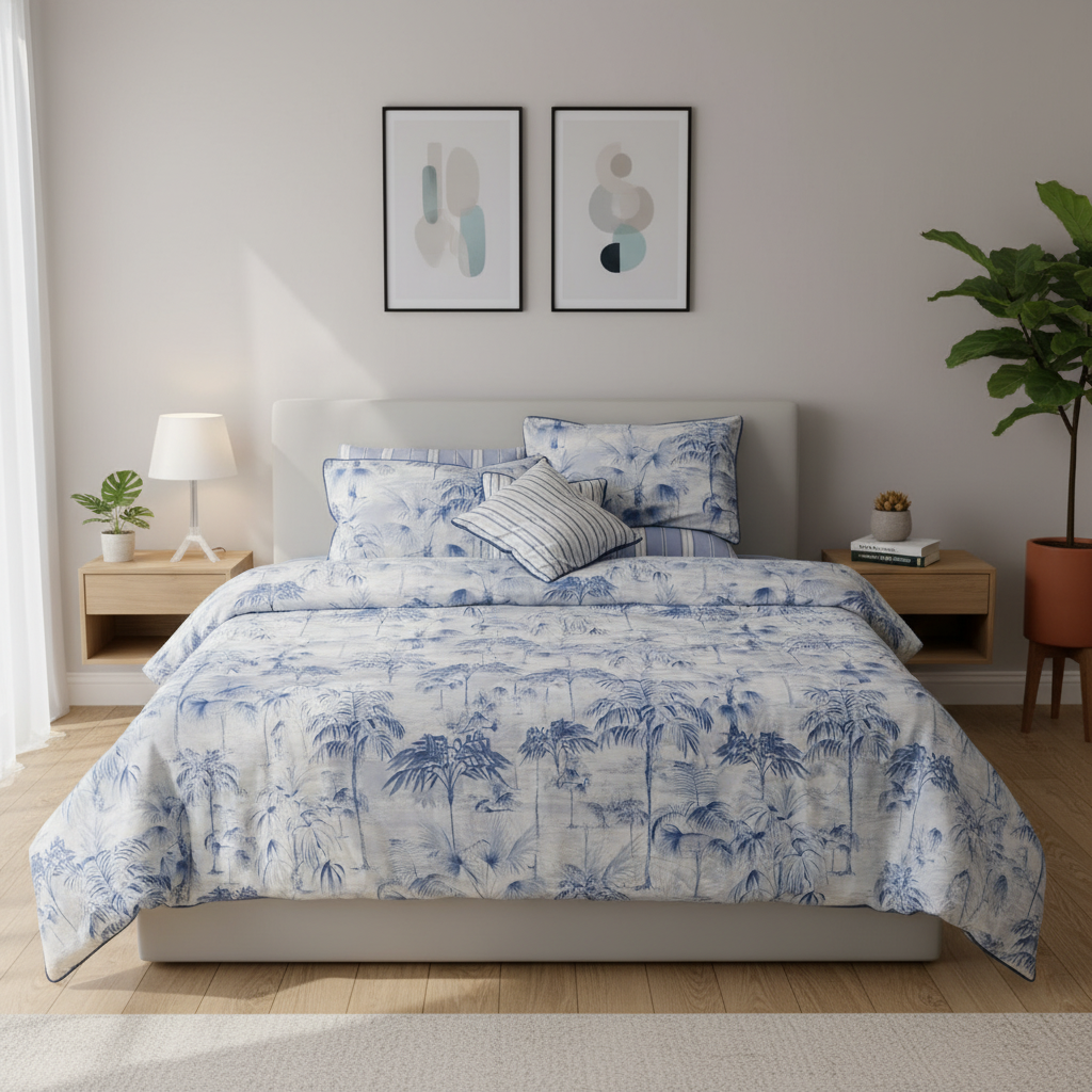 IV758 Cotton Duvet Cover Set - Without Filling