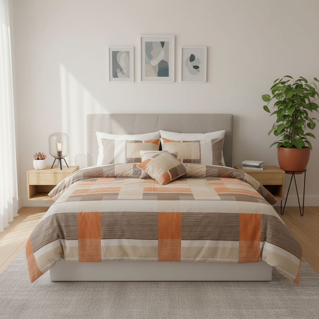 IV761 Cotton Comforter Set - Light Filling