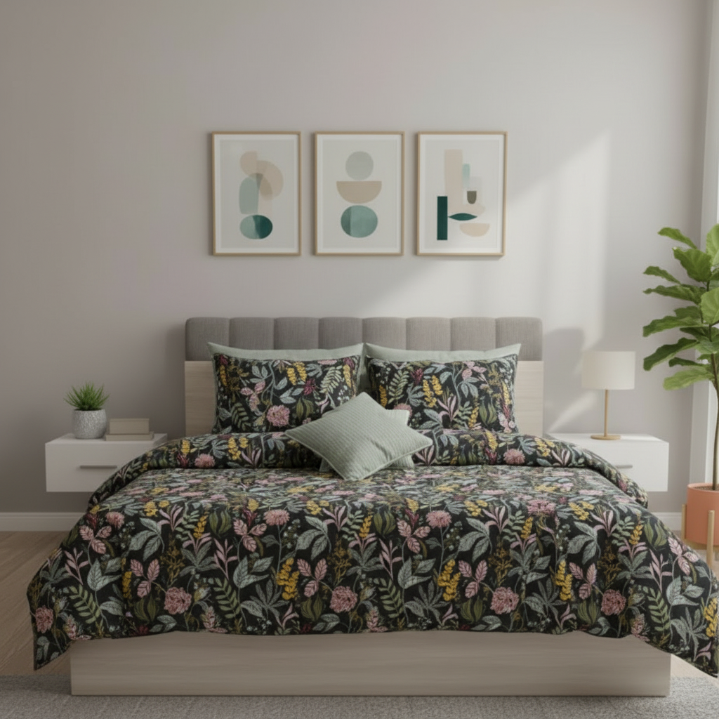 IV752 Cotton Duvet Cover Set - Without Filling