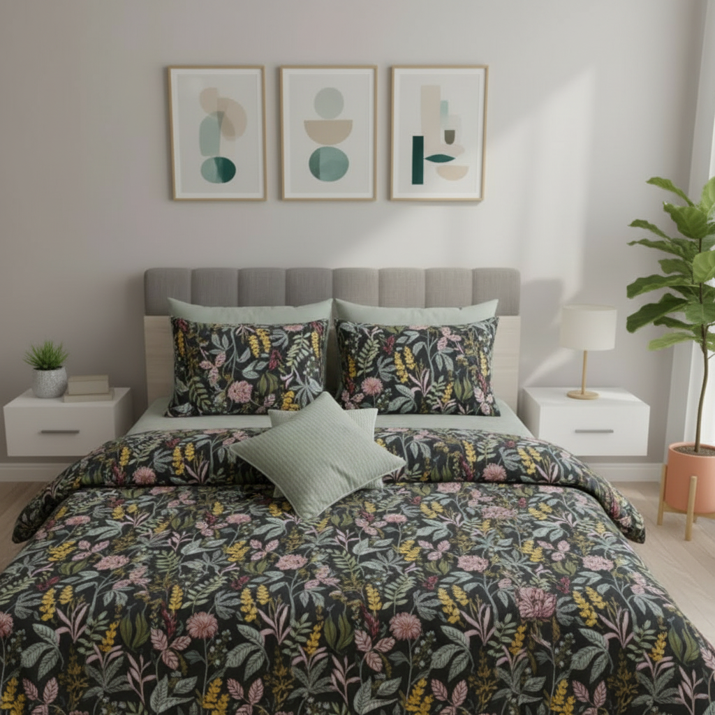 IV752 Cotton Duvet Cover Set - Without Filling