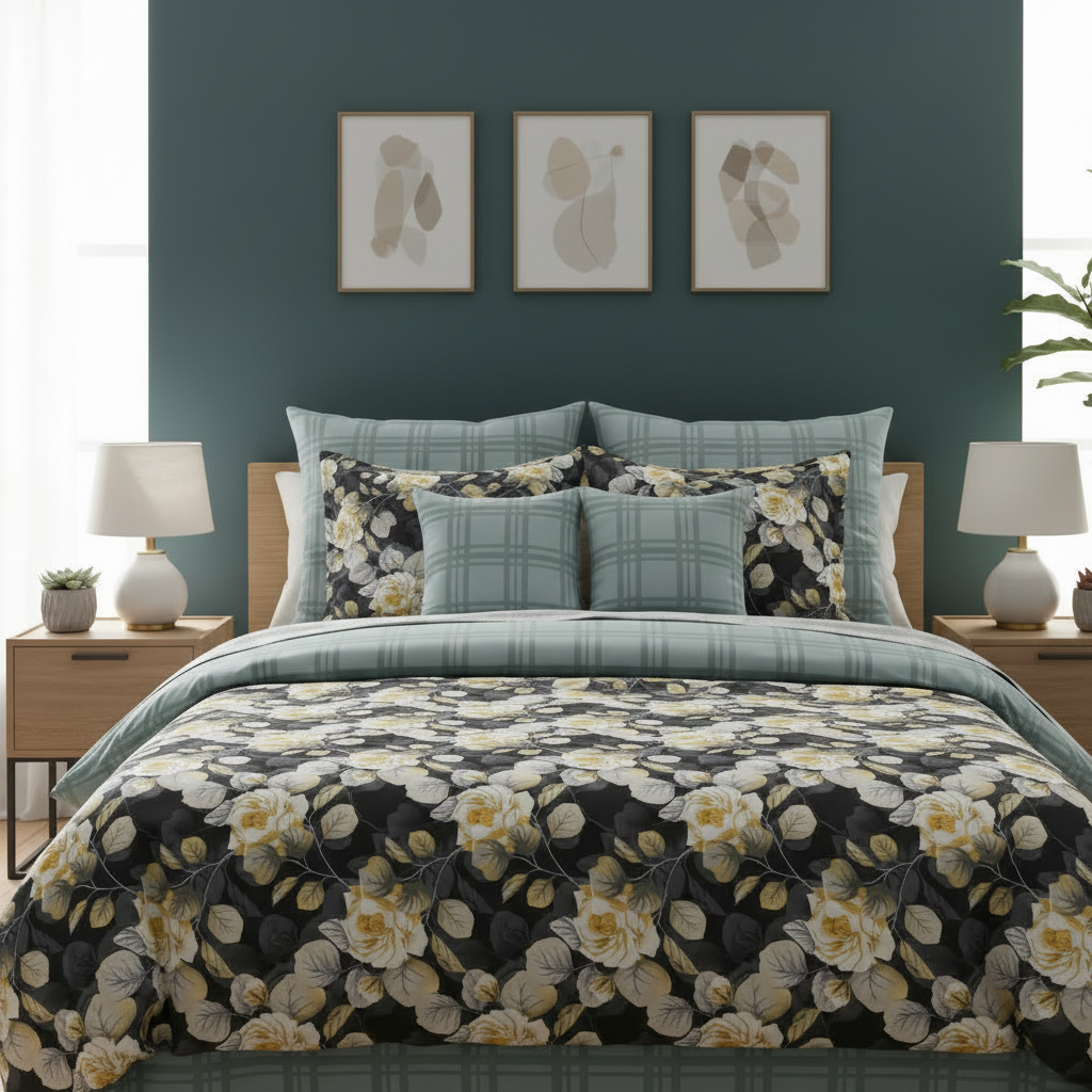 IV820 Cotton Duvet Cover Set - Without Filling