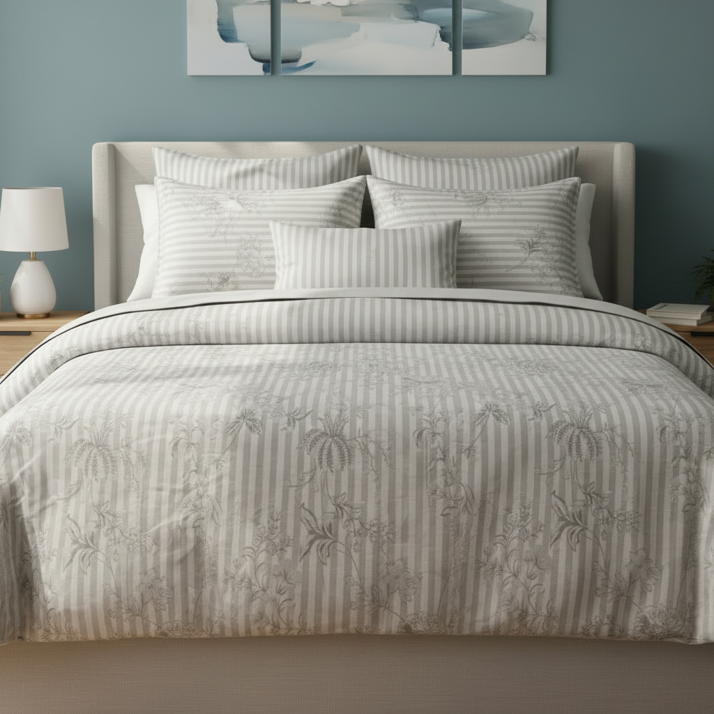 IV843 Cotton Comforter Set - Light Filling