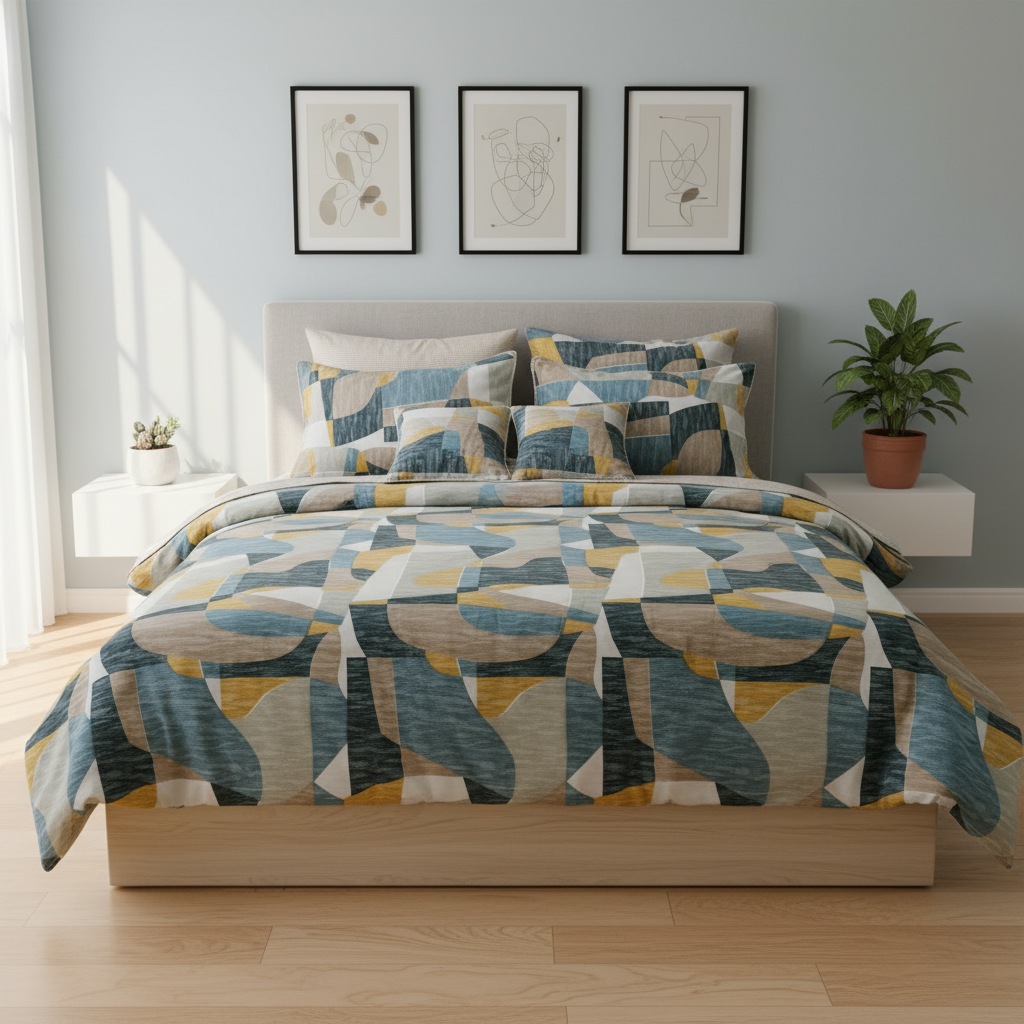 IV759 Cotton Comforter Set - Light Filling