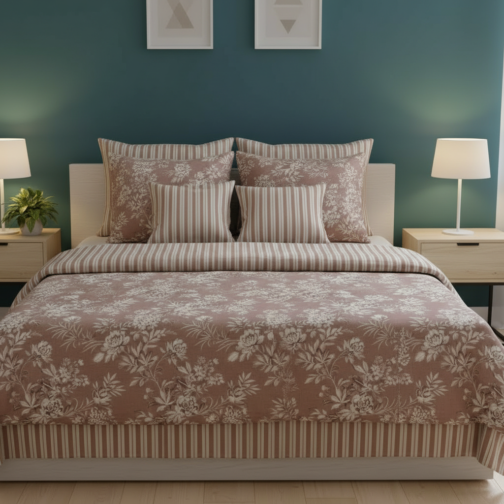 IV774 Cotton Comforter Set - Light Filling