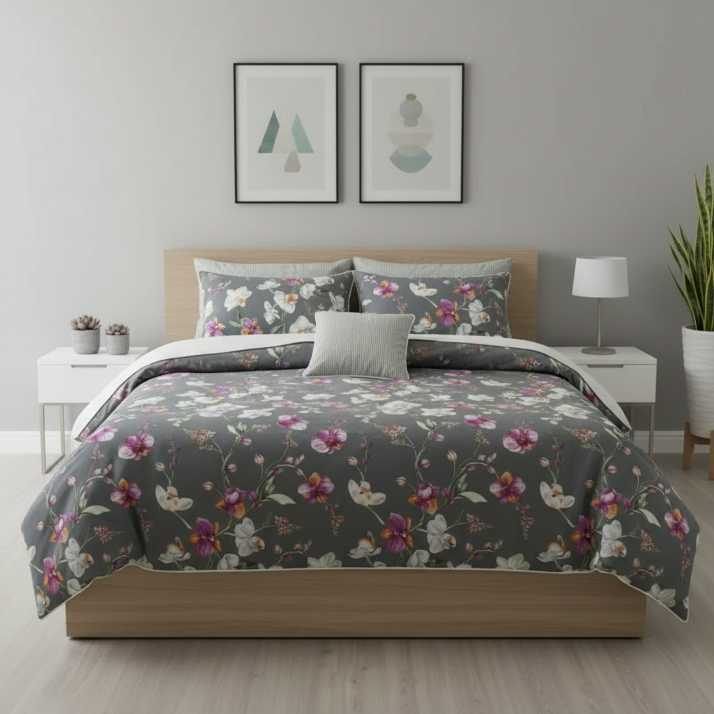IV712 Cotton Comforter Set - Light Filling