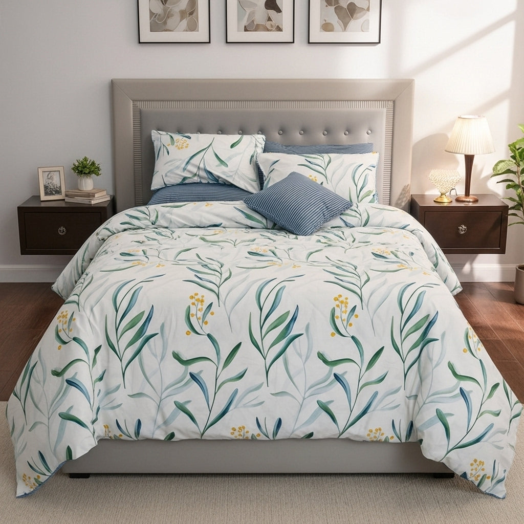 IV760 Cotton Comforter Set - Light Filling