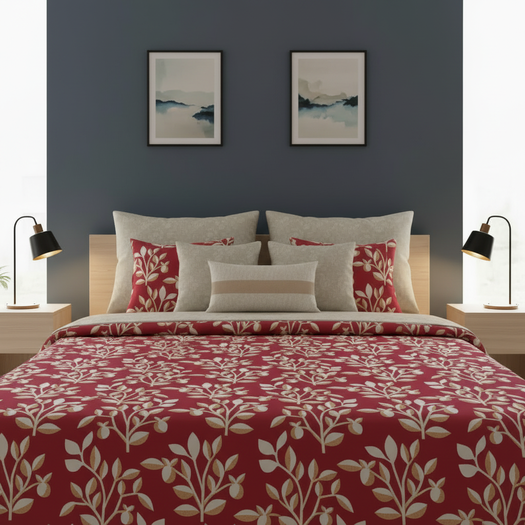 IV823 Cotton Comforter Set - Light Filling