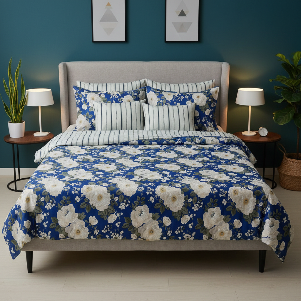 IV853 Cotton Duvet Cover Set - Without Filling