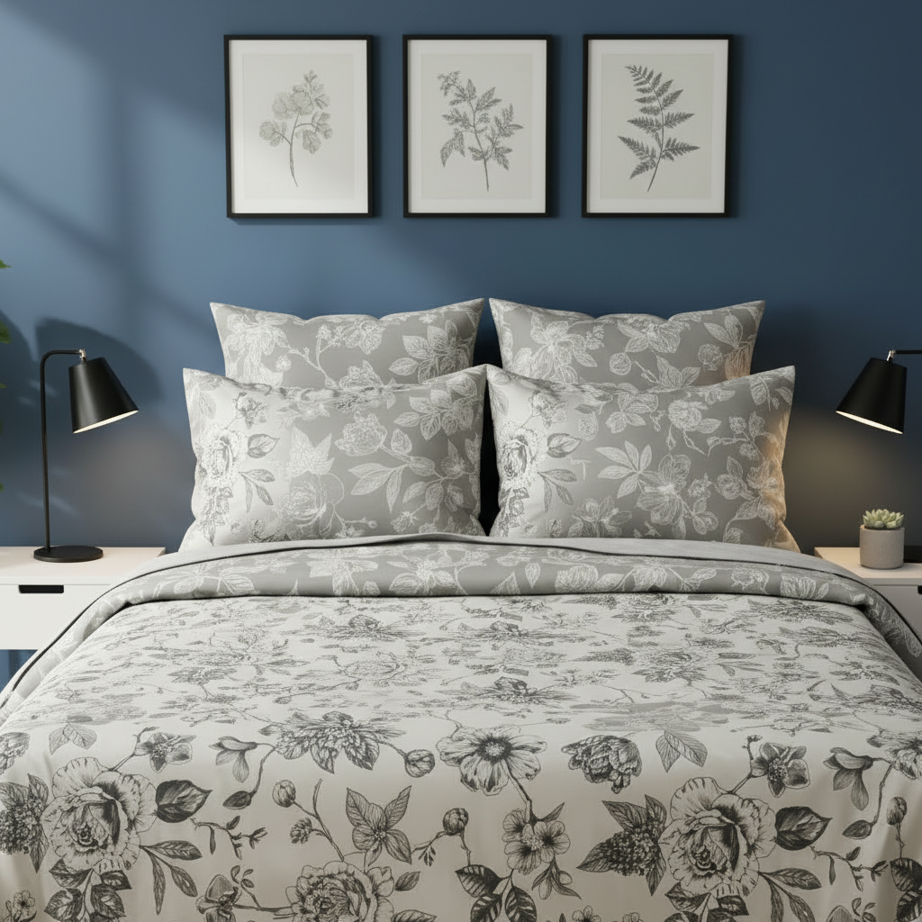 IV817 Cotton Comforter Set - Light Filling