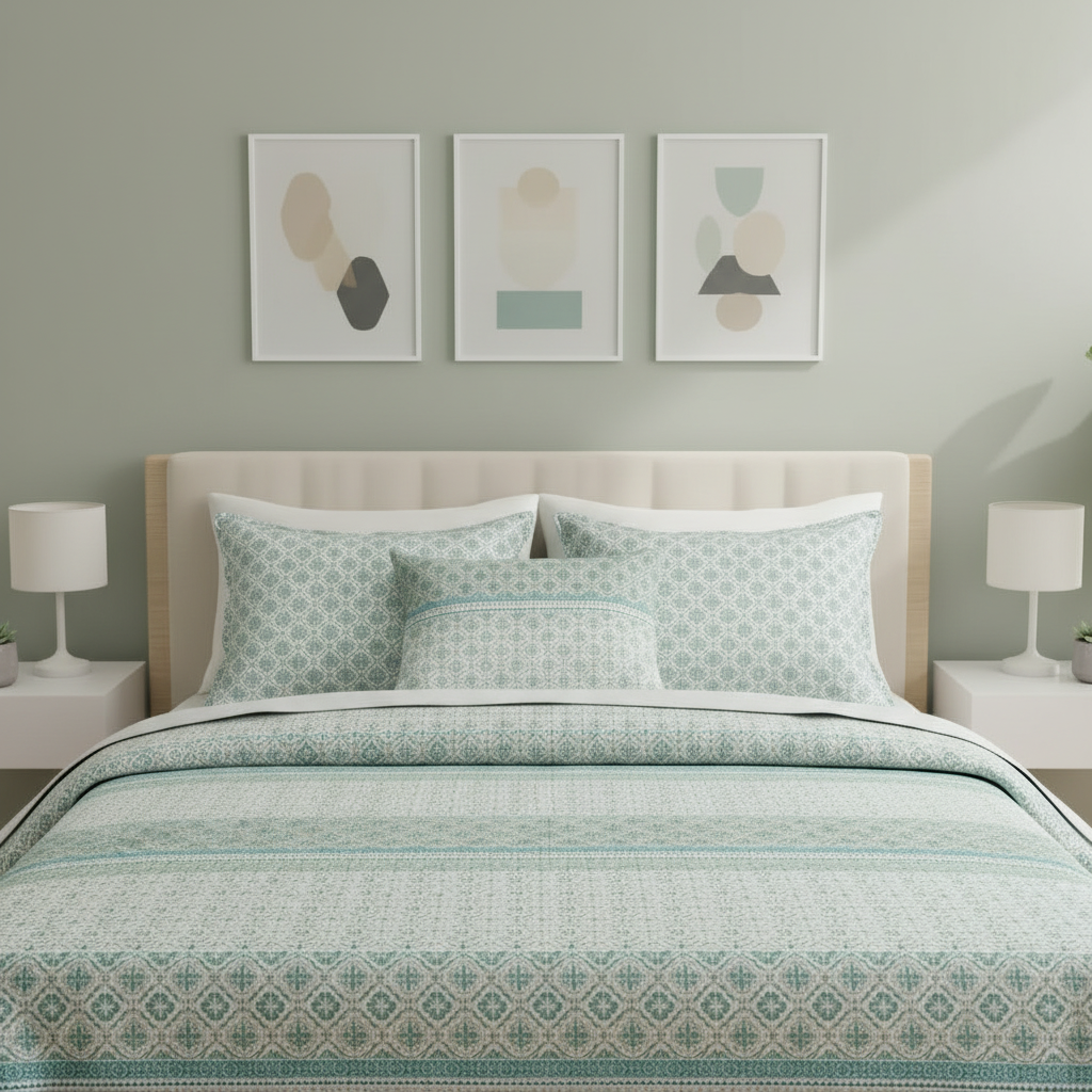 IV836 Cotton Comforter Set - Light Filling