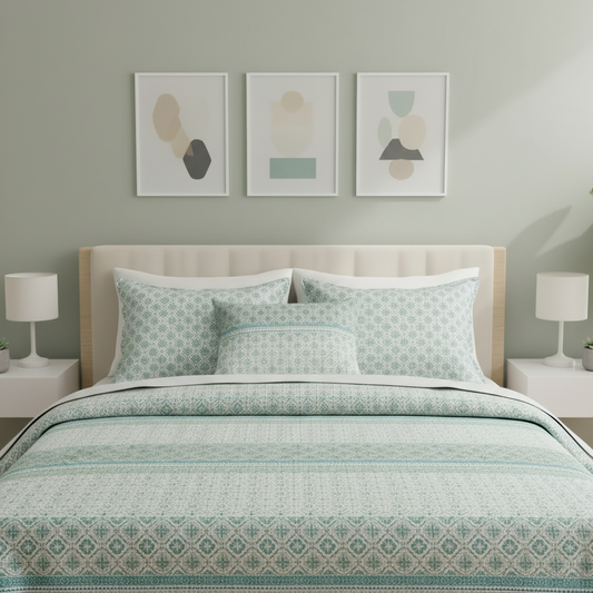 IV836 Cotton Duvet Cover Set - Without Filling