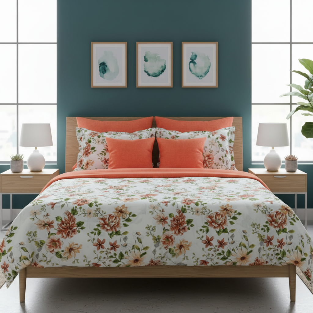 IV815 Cotton Comforter Set - Light Filling