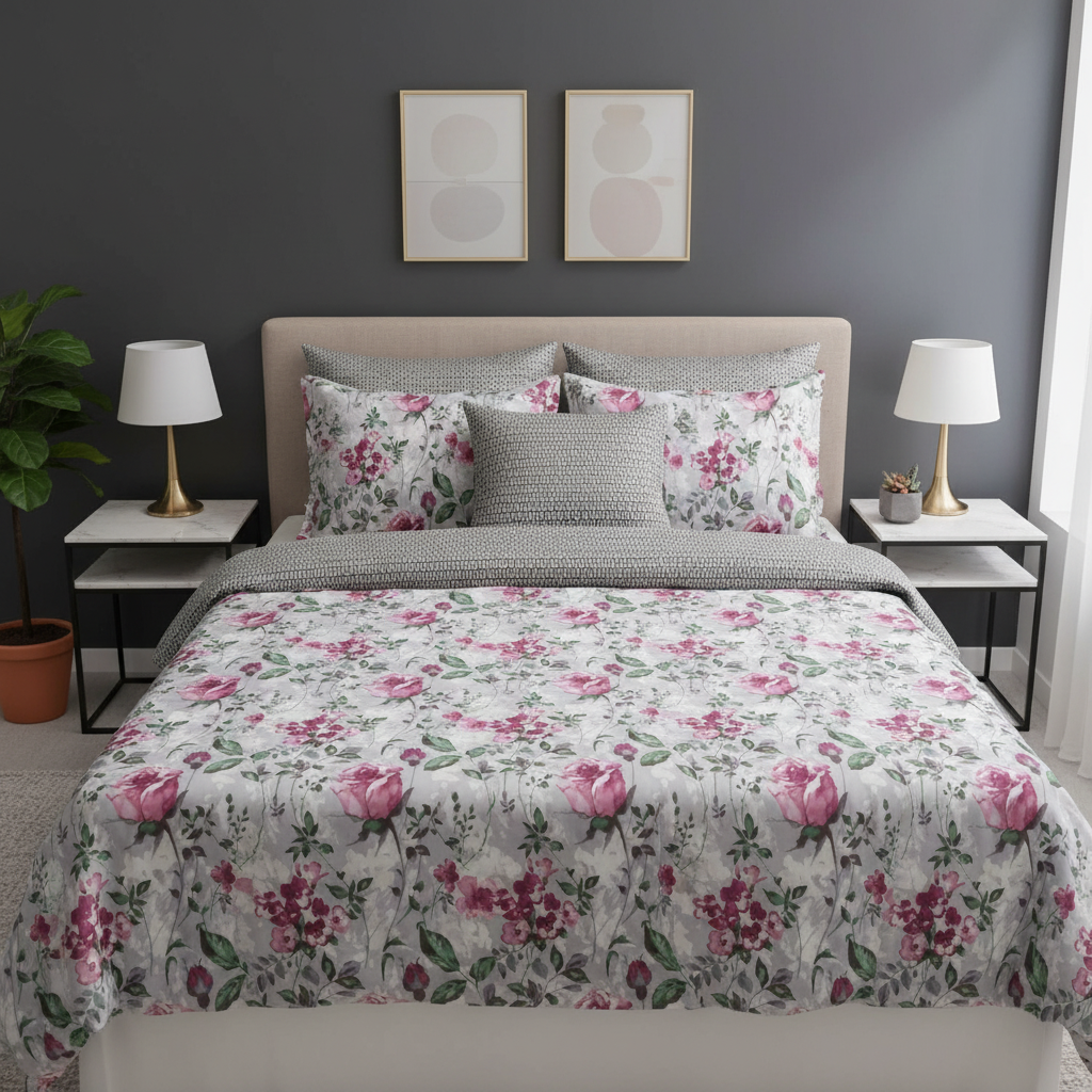 IV860 Cotton Comforter Set - Light Filling