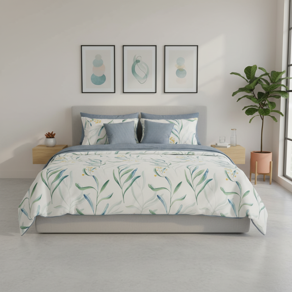 IV760 Cotton Comforter Set - Light Filling