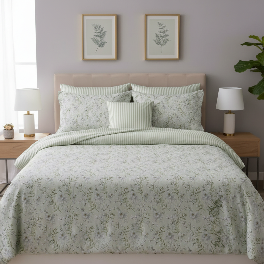 IV855 Cotton Duvet Cover Set - Without Filling