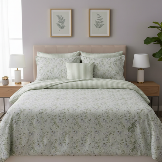 IV855 Cotton Duvet Cover Set - Without Filling