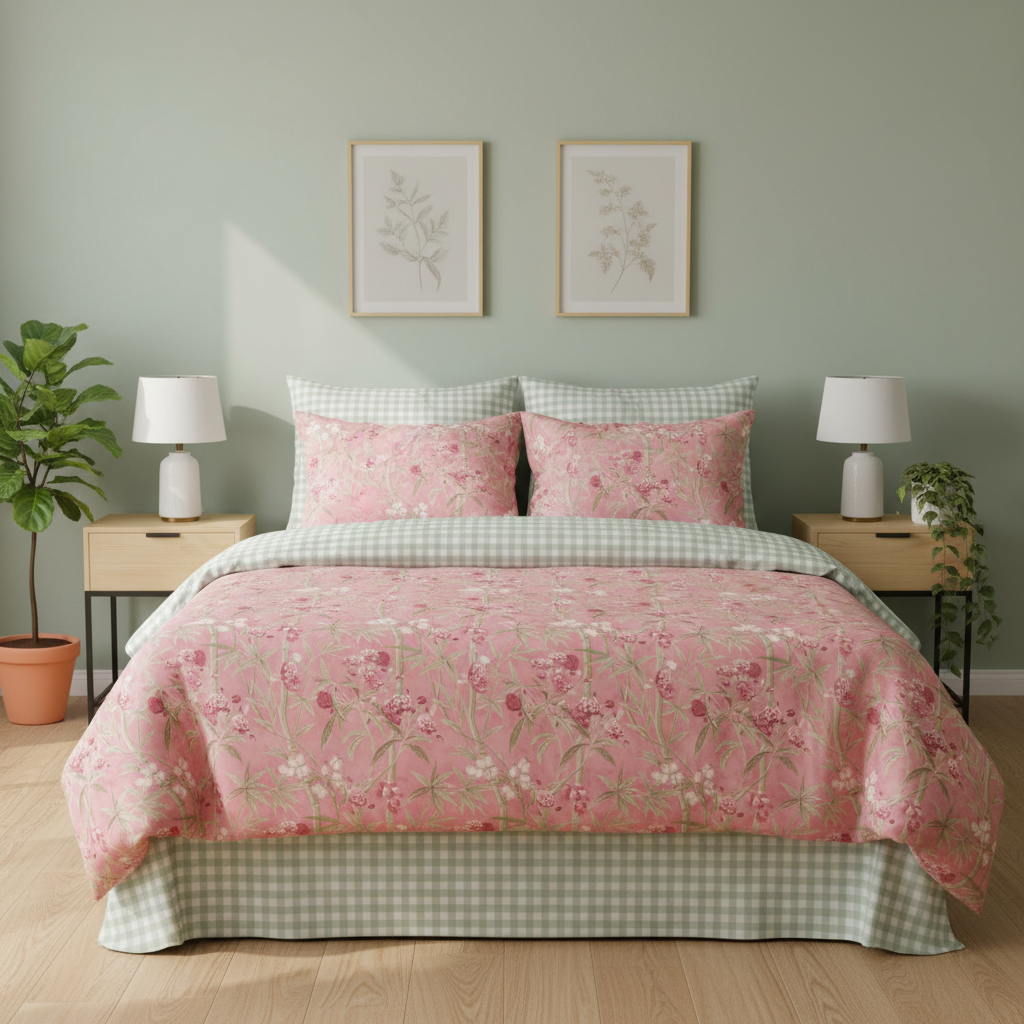 IV813 Cotton Comforter Set - Light Filling