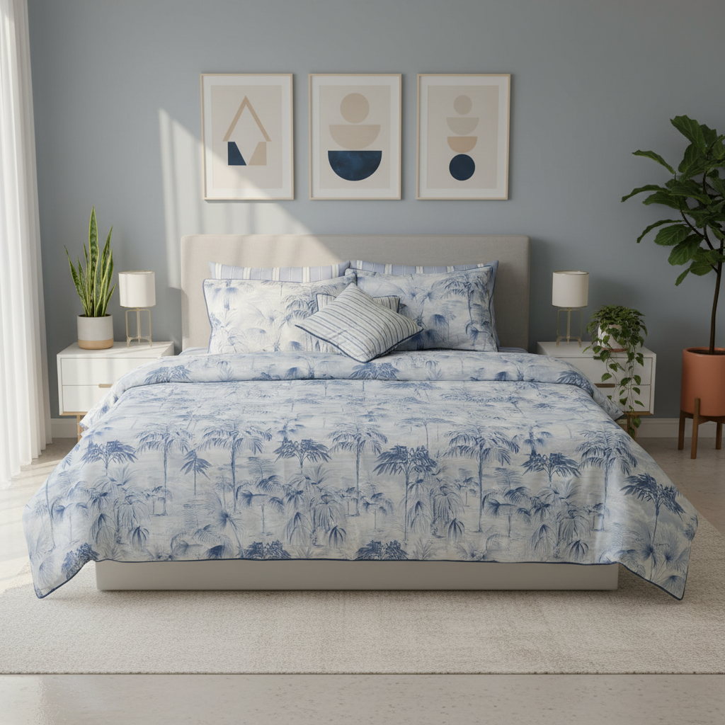 IV758 Cotton Duvet Cover Set - Without Filling