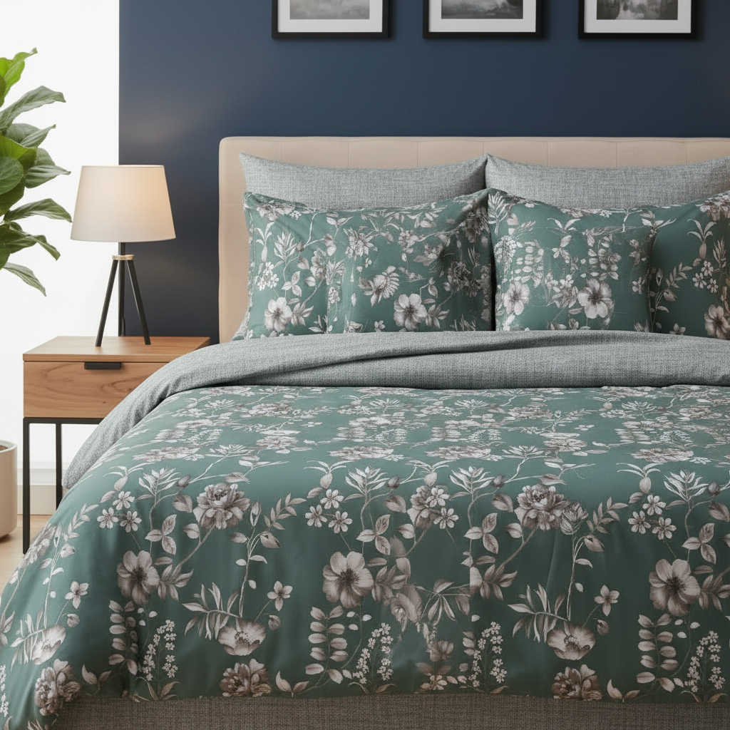 IV804 Cotton Comforter Set - Light Filling