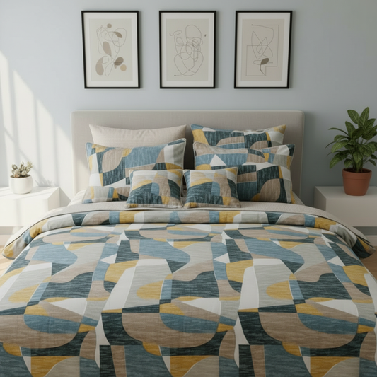 IV759 Cotton Comforter Set - Light Filling