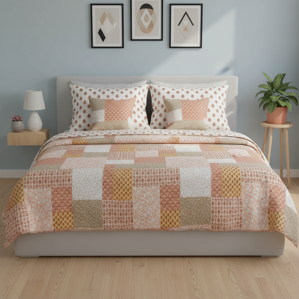 IV838 Cotton Duvet Cover Set - Without Filling