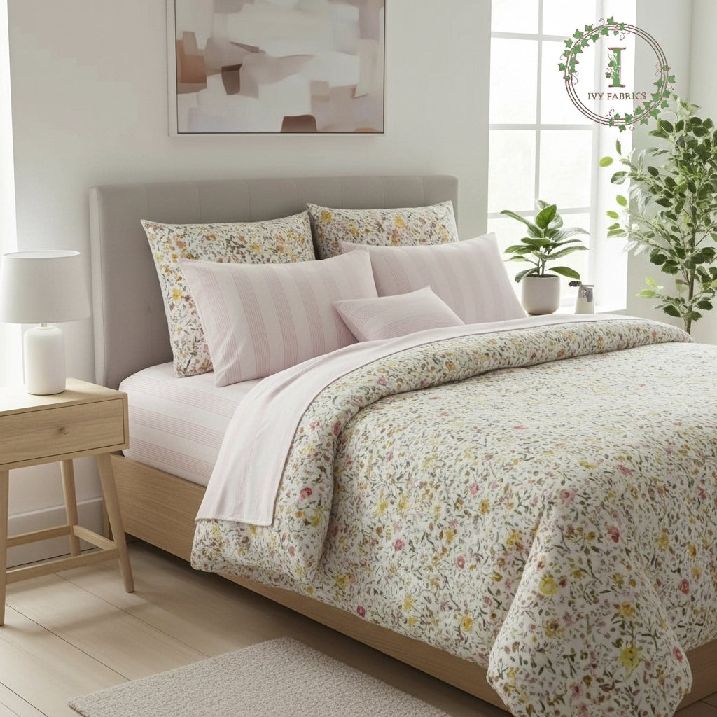 IV733 Cotton Duvet Cover Set - Without Filling