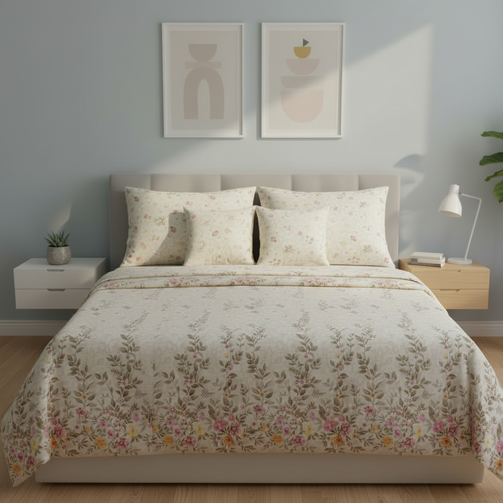 IV850 Cotton Comforter Set - Light Filling