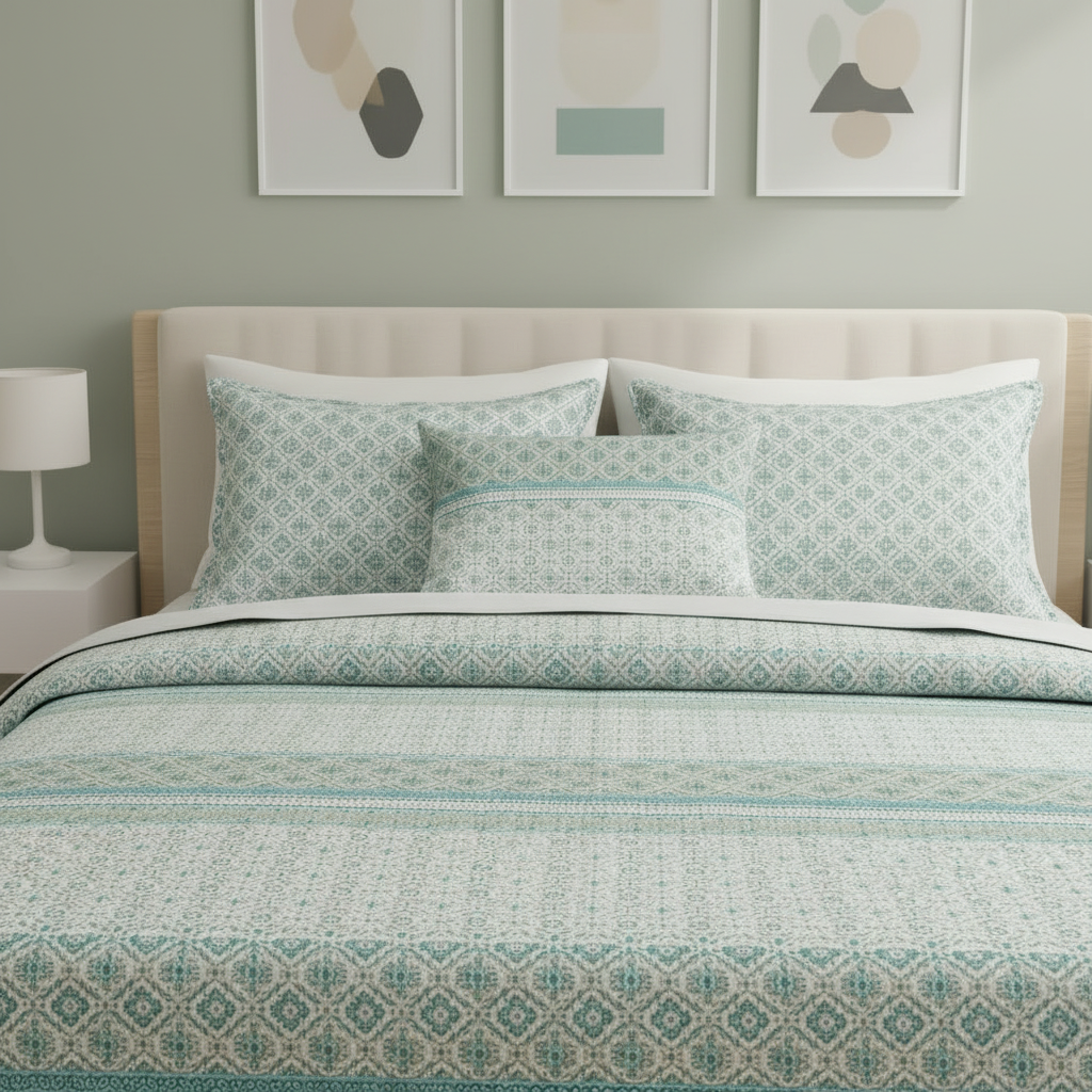 IV836 Cotton Comforter Set - Light Filling