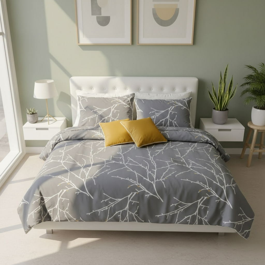 IV769 Cotton Comforter Set - Light Filling