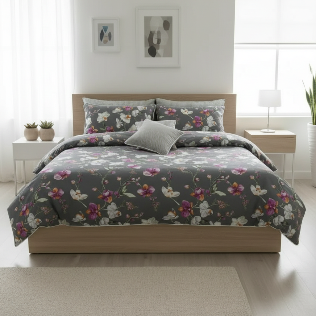 IV712 Cotton Comforter Set - Light Filling