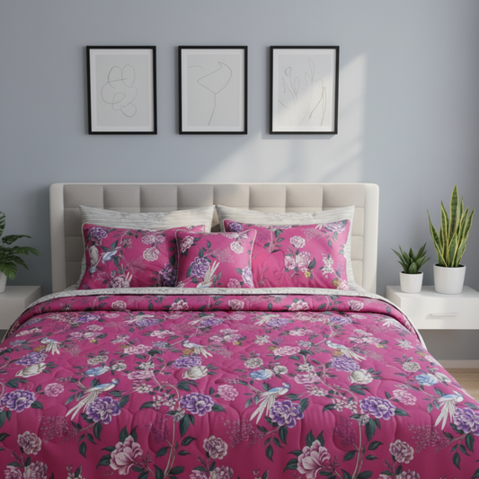 IV682 Cotton Comforter Set - Light Filling