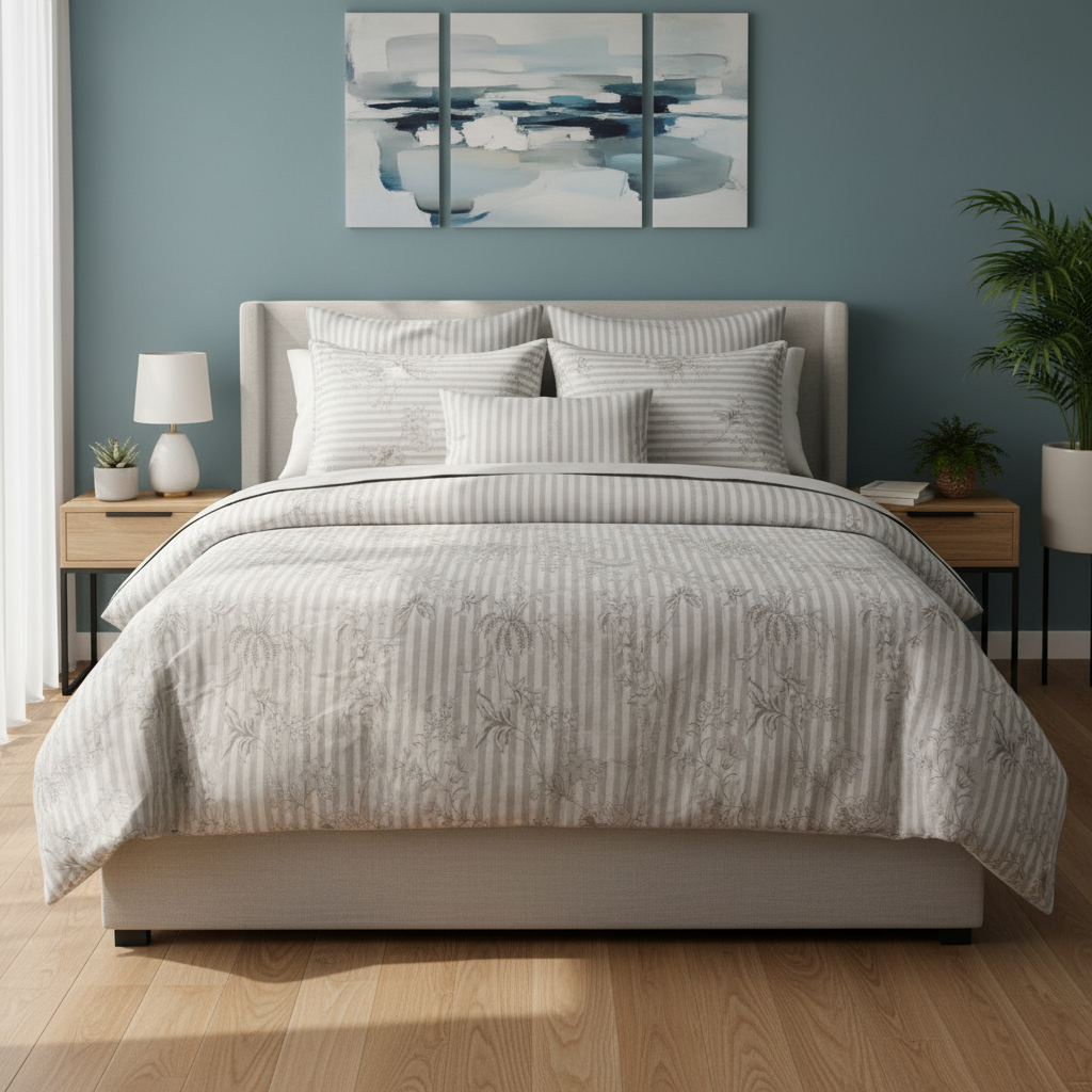 IV843 Cotton Comforter Set - Light Filling