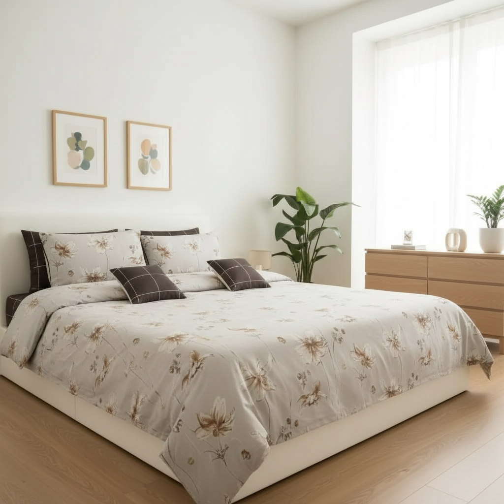 IV727 Cotton Duvet Cover Set - Without Filling