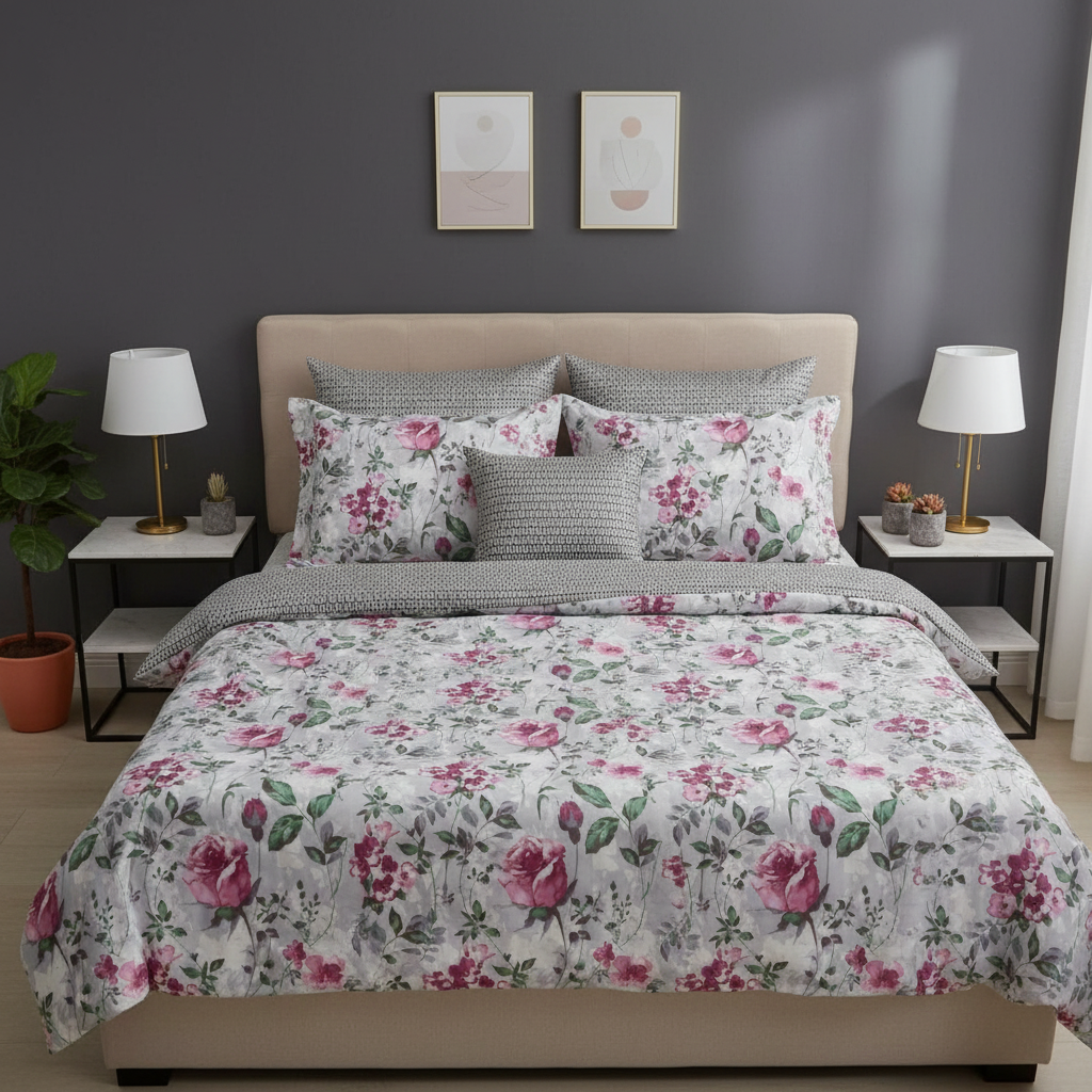 IV860 Cotton Comforter Set - Light Filling