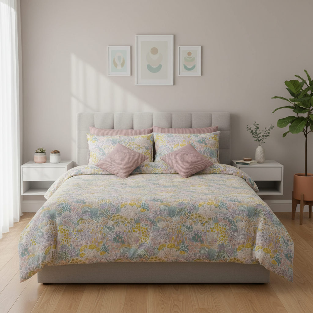 IV731 Cotton Duvet Cover Set - Without Filling