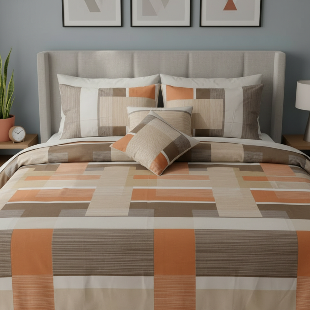 IV761 Cotton Comforter Set - Light Filling