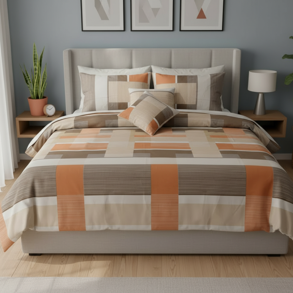 IV761 Cotton Comforter Set - Light Filling
