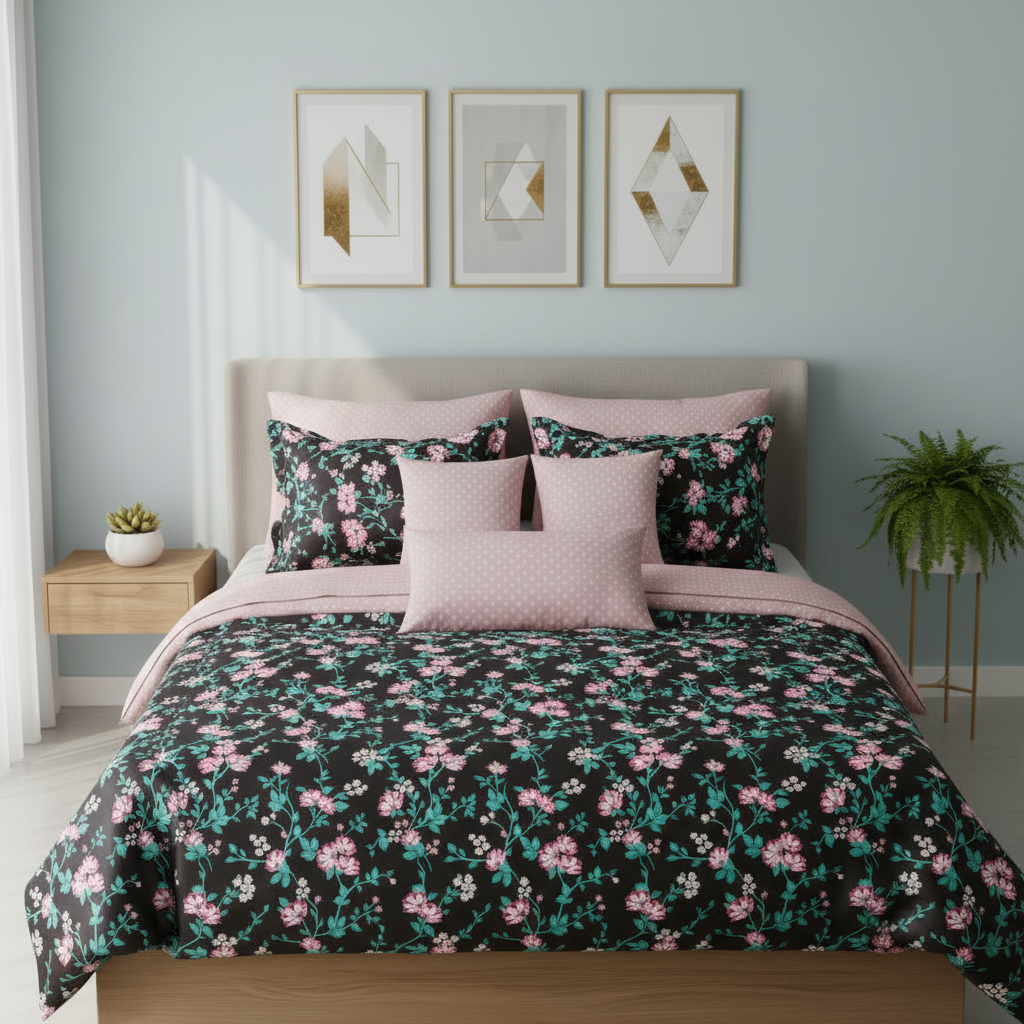IV839 Cotton Comforter Set - Light Filling