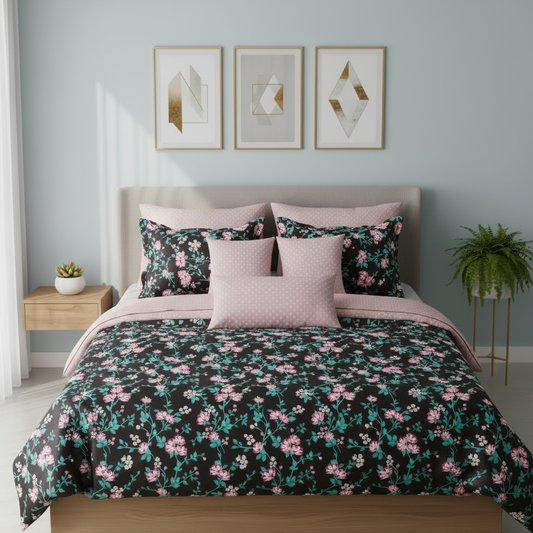 IV839 Cotton Comforter Set - Light Filling