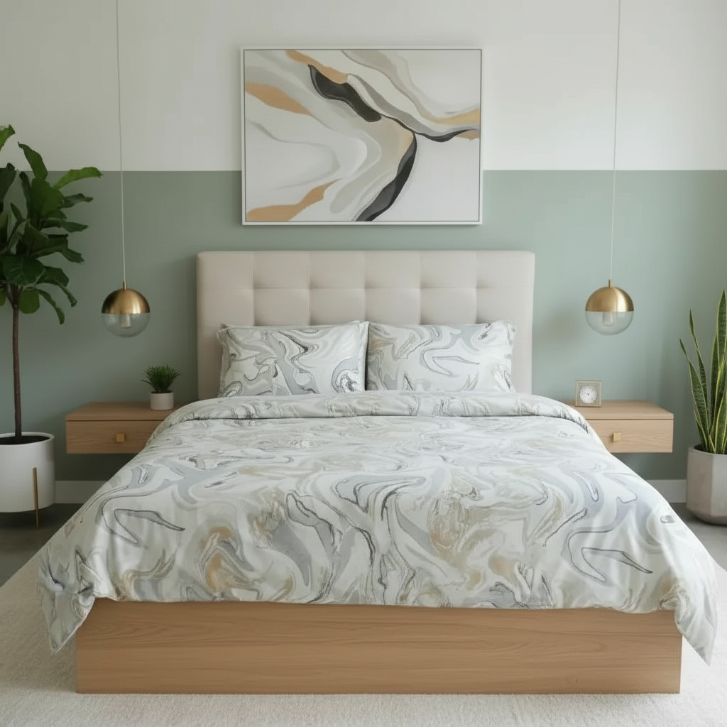 IV728 Cotton Duvet Cover Set - Without Filling